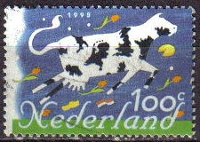 Holanda 1995 Scott 873 Sello Vaca Productos Holandeses usado Stamps Netherlands Holland Hollande Olanda 